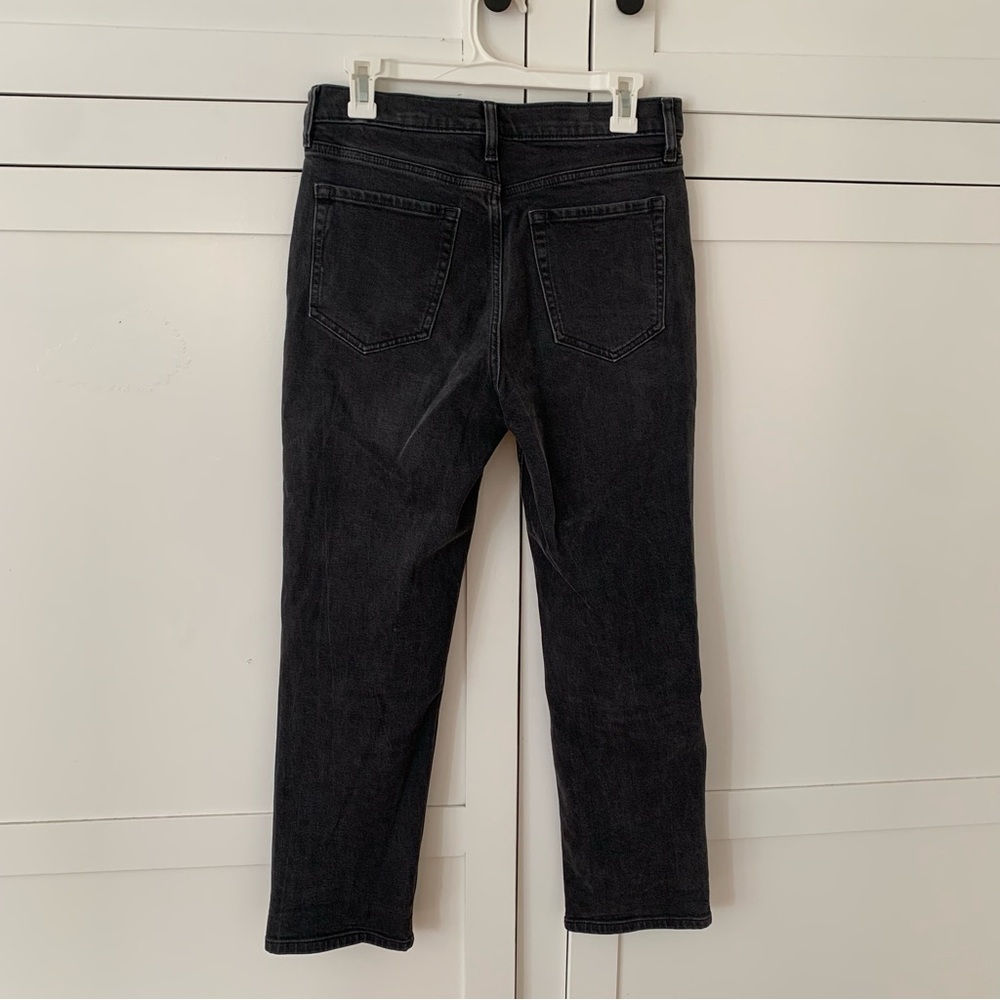 Banana Republic Washed Black High Rise Straight Jeans Size 29 - Picture 6 of 9